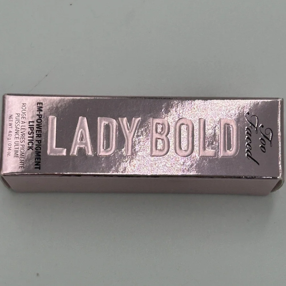 Too Faced Lady Bold Lipstick Womens 4g Level Up 05 New Warm Nude Creamy Pigment
